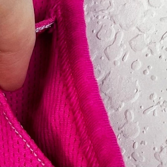 Athleta Chi Athletic Sports Bra Size Small High Neck Women's Workout Hot Pink - Picture 9 of 9